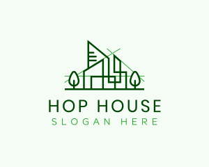 House Architecture Building logo design