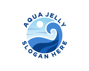 Aqua Wave Resort logo design