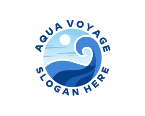 Aqua Wave Resort logo design