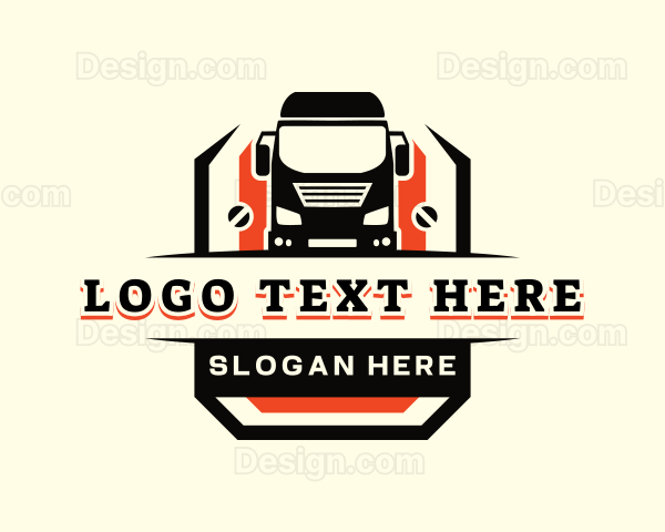 Truck Logistics Transport Logo