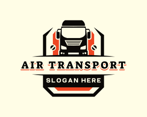 Truck Logistics Transport logo design