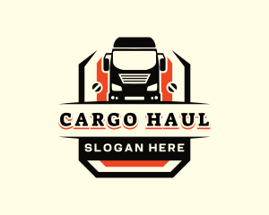 Truck Logistics Transport logo design