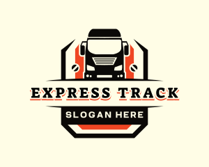 Truck Logistics Transport logo design