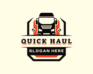 Truck Logistics Transport logo design