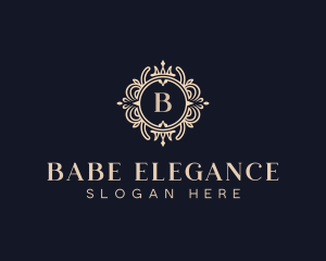 Luxury Hotel Floral logo design