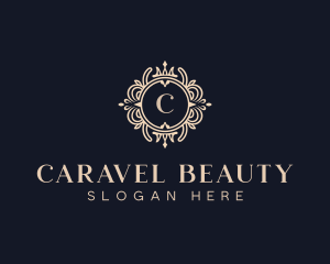 Luxury Hotel Floral logo design