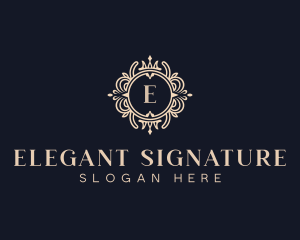 Luxury Hotel Floral logo design