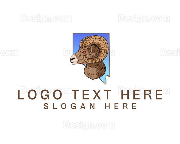 Nevada Desert Bighorn Sheep Logo