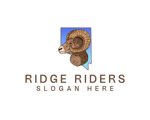 Nevada Desert Bighorn Sheep  logo design