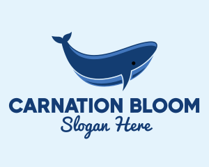 Blue Ocean Whale logo design