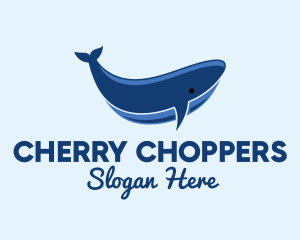 Blue Ocean Whale logo design