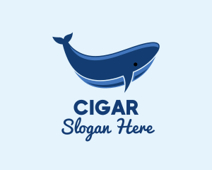 Blue Ocean Whale logo design