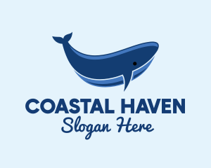 Blue Ocean Whale logo design