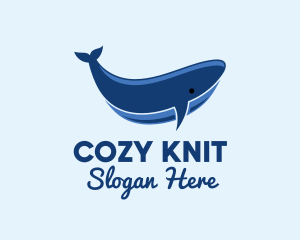 Blue Ocean Whale logo design