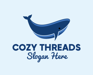 Blue Ocean Whale logo design