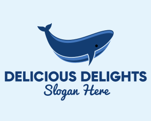 Blue Ocean Whale logo design