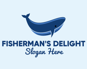 Blue Ocean Whale logo design