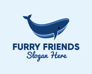 Blue Ocean Whale logo design