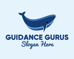 Blue Ocean Whale logo design