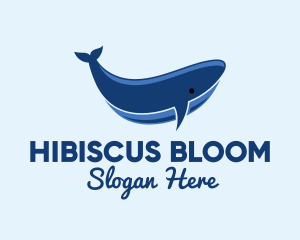 Blue Ocean Whale logo design