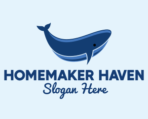 Blue Ocean Whale logo design