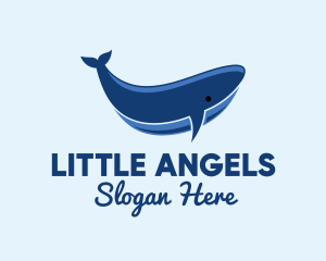 Blue Ocean Whale logo design