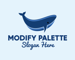 Blue Ocean Whale logo design