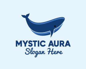 Blue Ocean Whale logo design