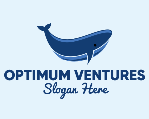 Blue Ocean Whale logo design