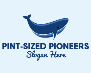 Blue Ocean Whale logo design