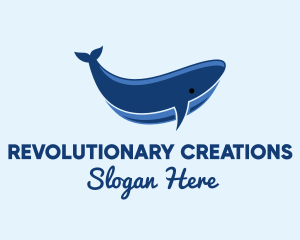 Blue Ocean Whale logo design