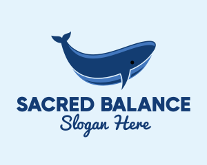 Blue Ocean Whale logo design