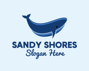 Blue Ocean Whale logo design