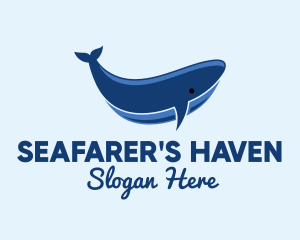 Blue Ocean Whale logo design