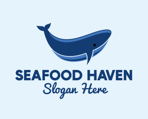 Blue Ocean Whale logo design