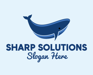 Blue Ocean Whale logo design