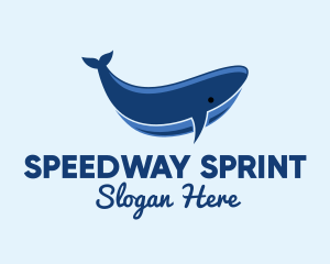 Blue Ocean Whale logo design