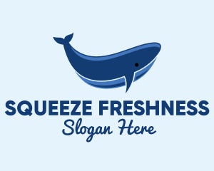 Blue Ocean Whale logo design