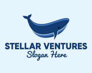 Blue Ocean Whale logo design