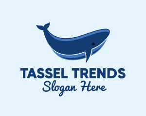 Blue Ocean Whale logo design