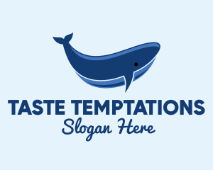 Blue Ocean Whale logo design