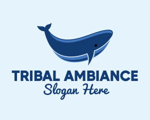 Blue Ocean Whale logo design