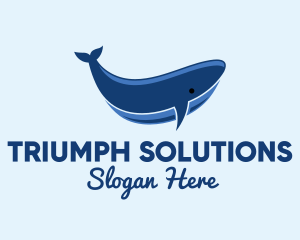 Blue Ocean Whale logo design