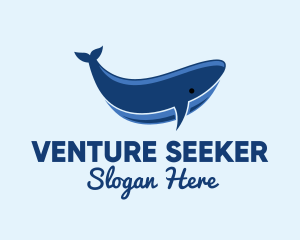 Blue Ocean Whale logo design