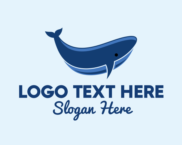 Whale logo example 4