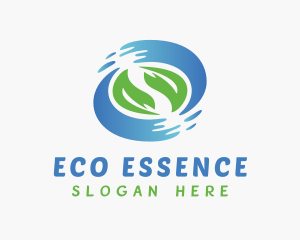 Eco Leaf Housekeeping logo design