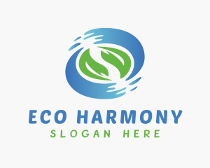 Eco Leaf Housekeeping logo design