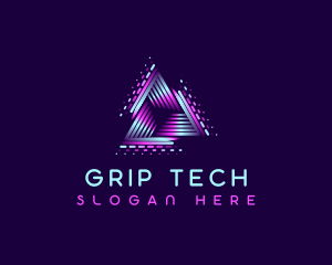 Tech Studio Pyramid logo design