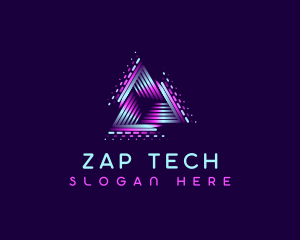 Tech Studio Pyramid logo design