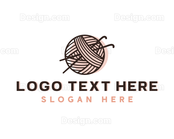 Knitting Yarn Thread Logo